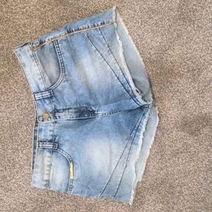 Size 8 Blue SGrima Jean shorts